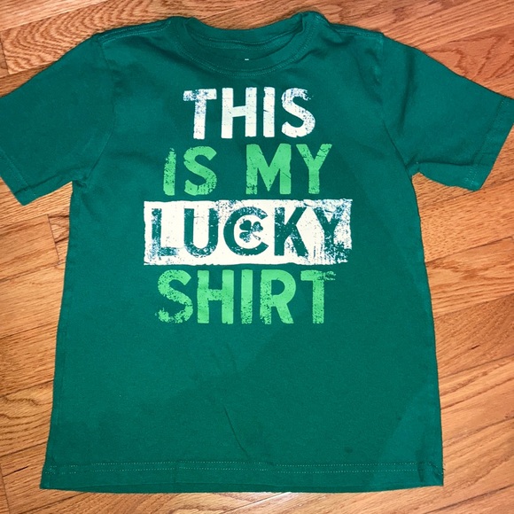 unknown Other - 5/$20 Size 8 this is my lucky shirts vguc